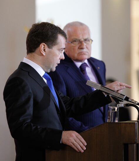Dmitry Medvedev's official visit to Czech Republic