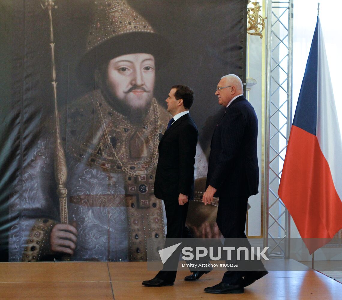 Dmitry Medvedev visits Czech Republic