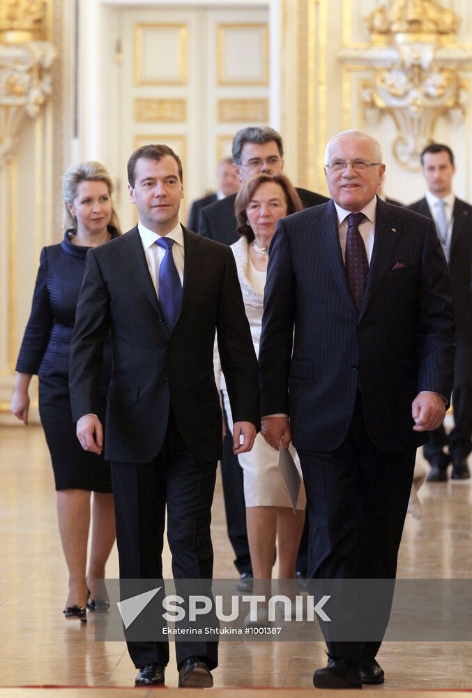 Dmitry Medvedev visits Czech Republic
