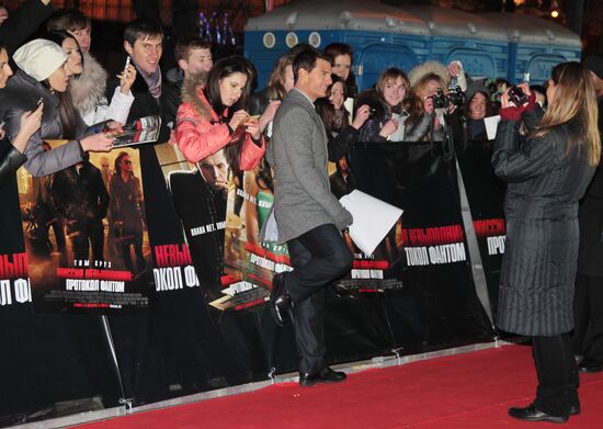 Mission: Impossible – Ghost Protocol premiers in Moscow