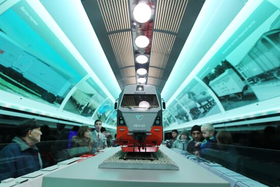 Mobile exhibition and lecture complex RZD in Moscow