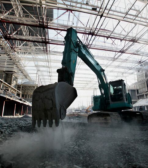 Concert and sports hall under construction in Vladivostok