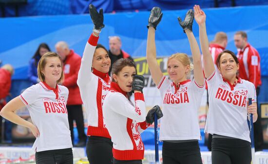 Curling European Championship 7th day Russia - Denmark