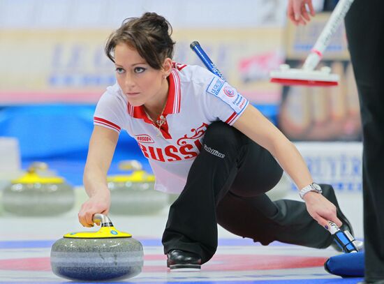 Curling European Championship 7th day Russia - Denmark