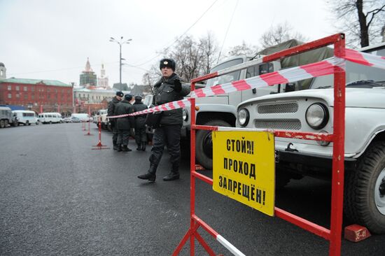 Police strengthen security measures in Moscow