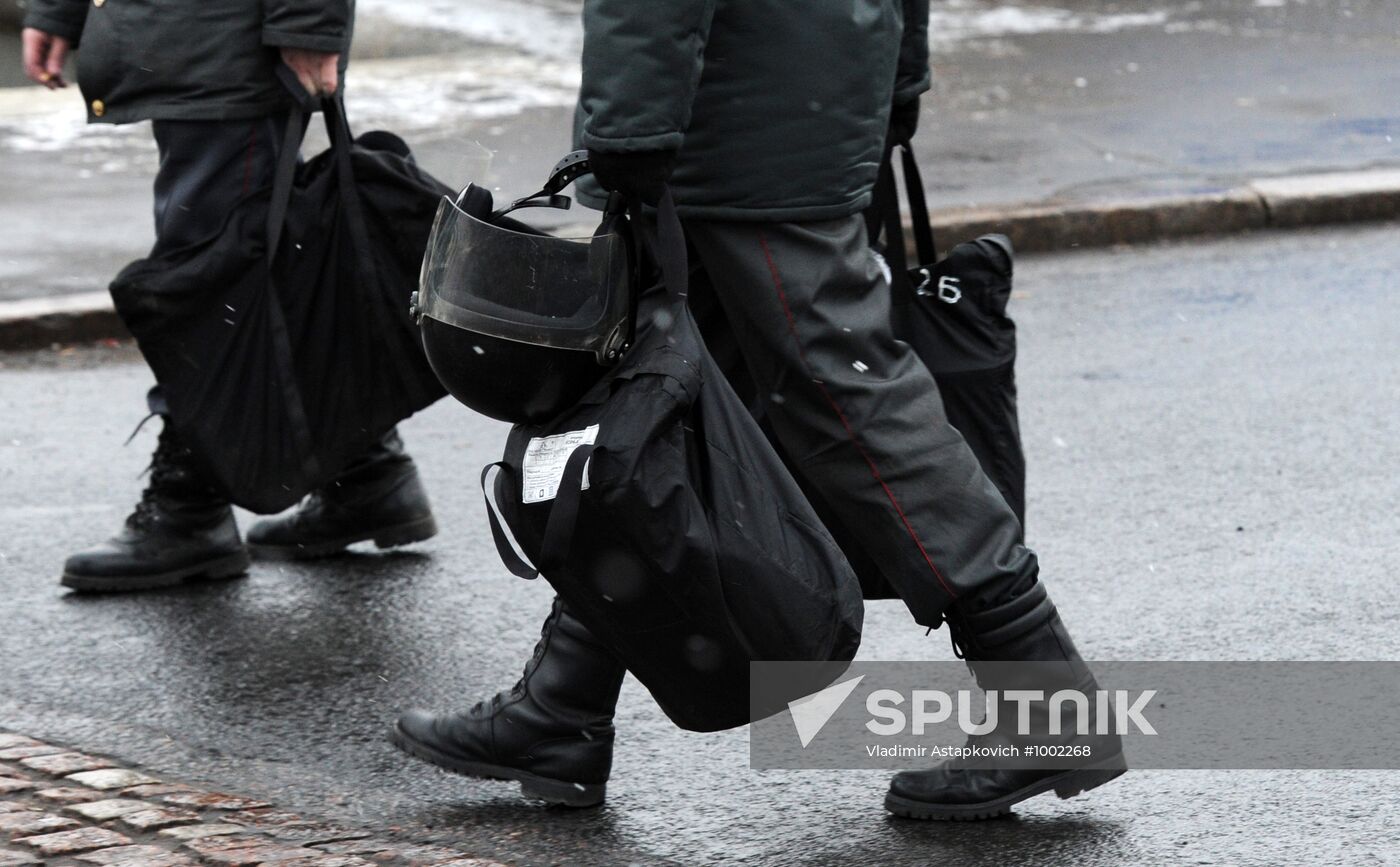 Police strengthen security measures in Moscow