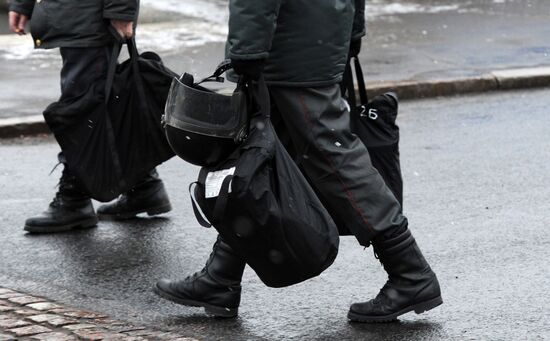 Police strengthen security measures in Moscow