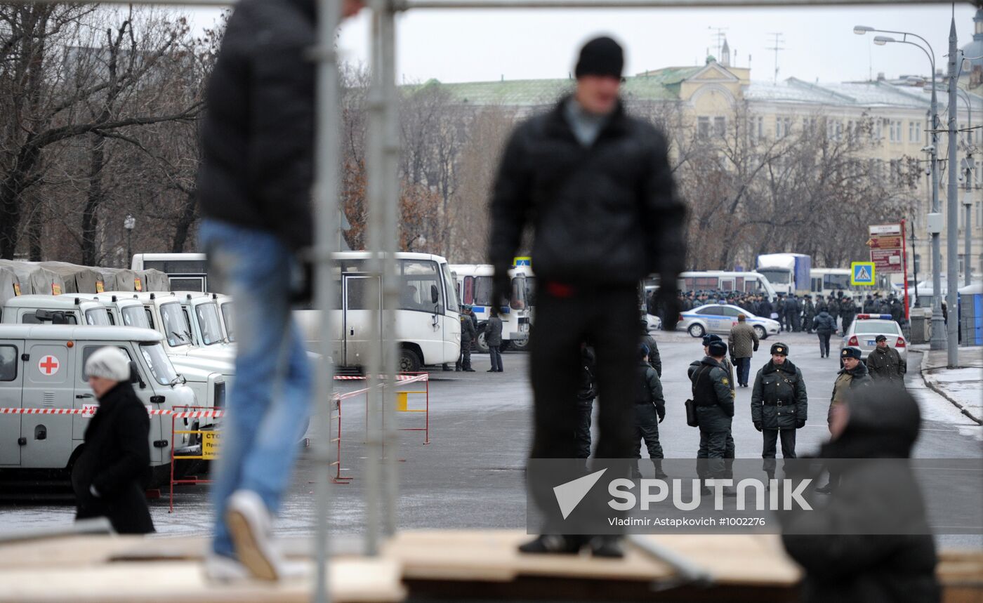 Police strengthen security measures in Moscow