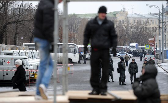 Police strengthen security measures in Moscow