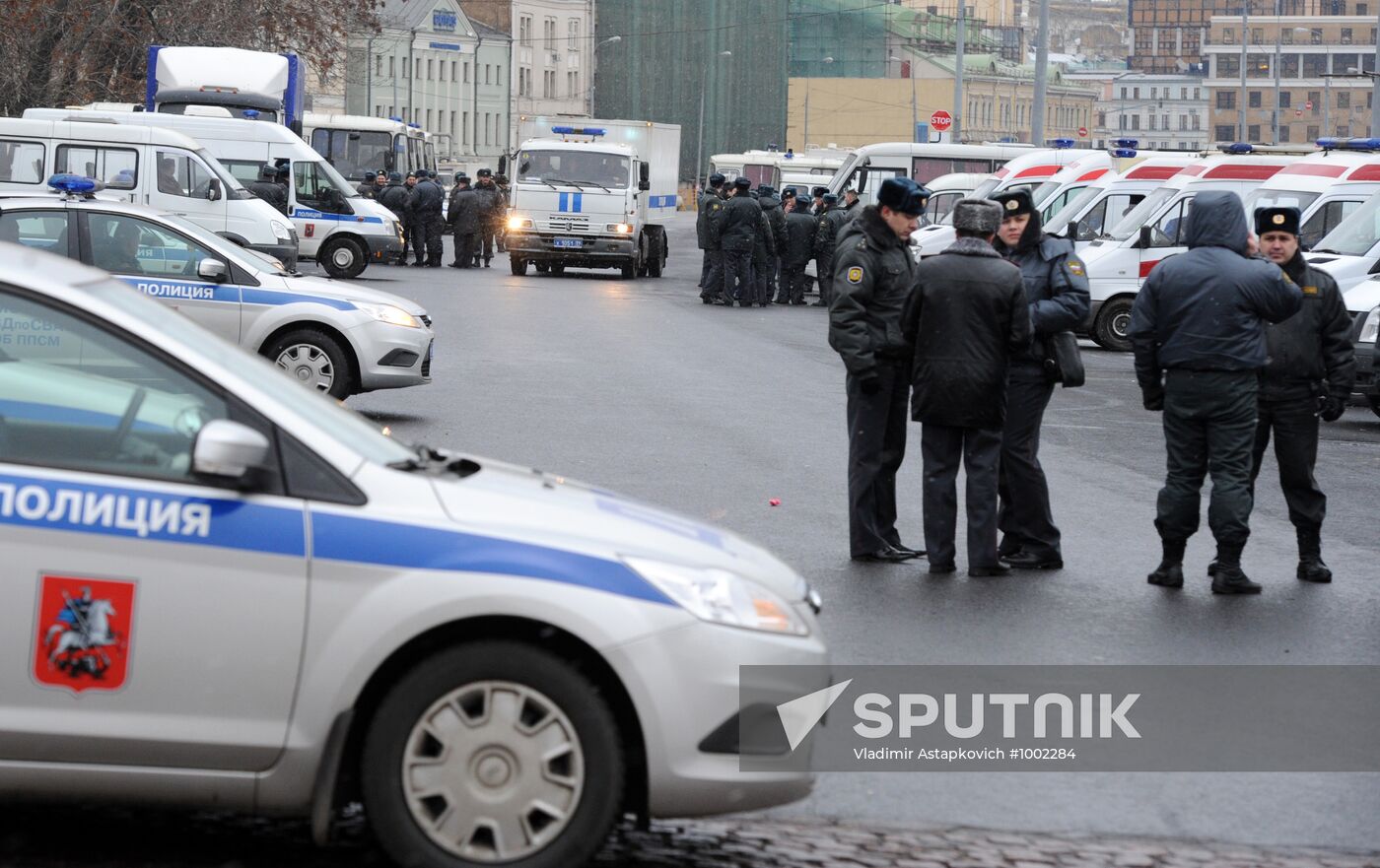 Police strengthen security measures in Moscow