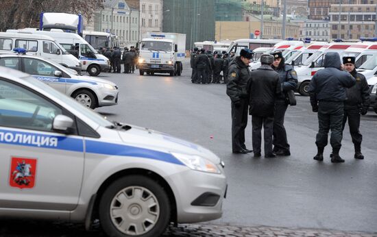 Police strengthen security measures in Moscow