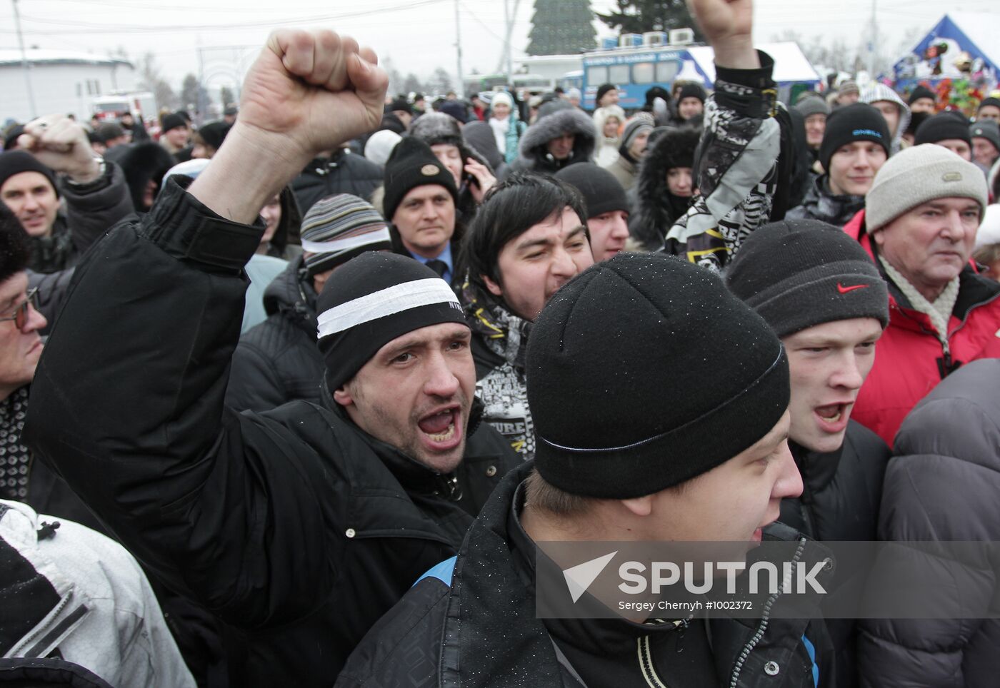 Rally in Krasnoyarsk protests election fraud