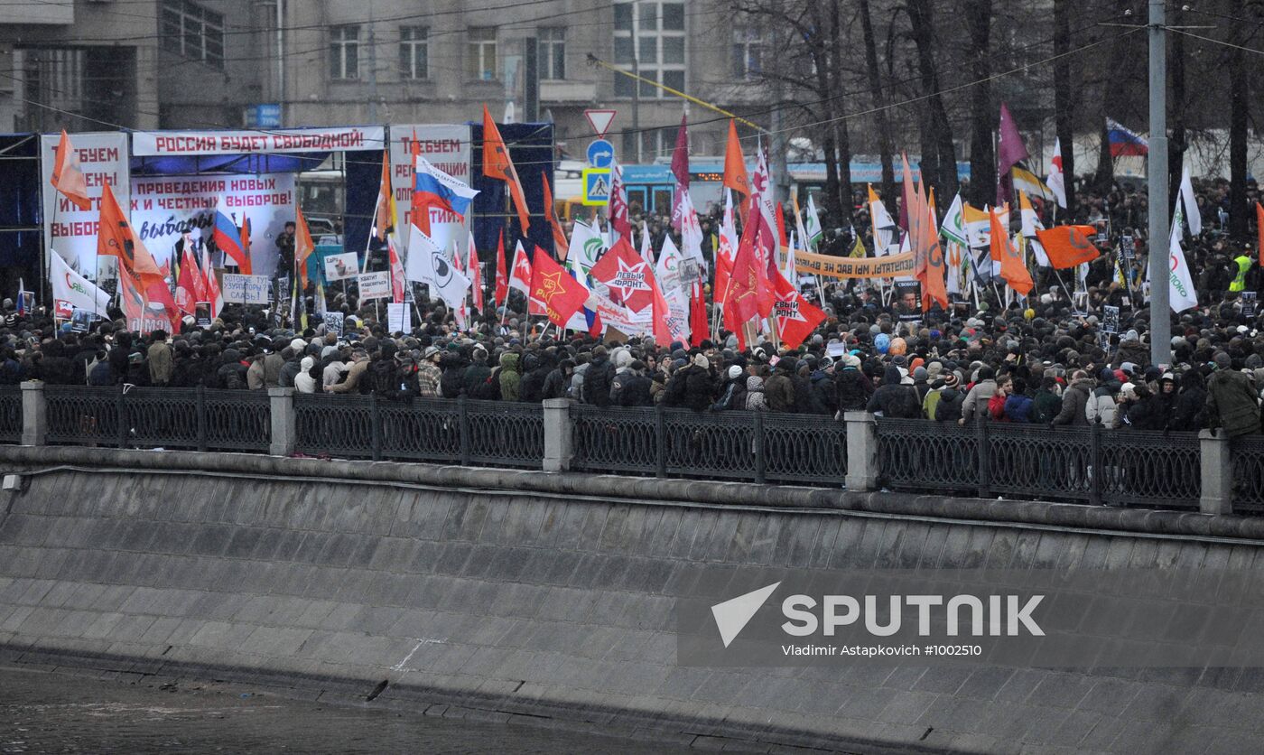 Rally "For Fair Elections" on Bolotnaya Square