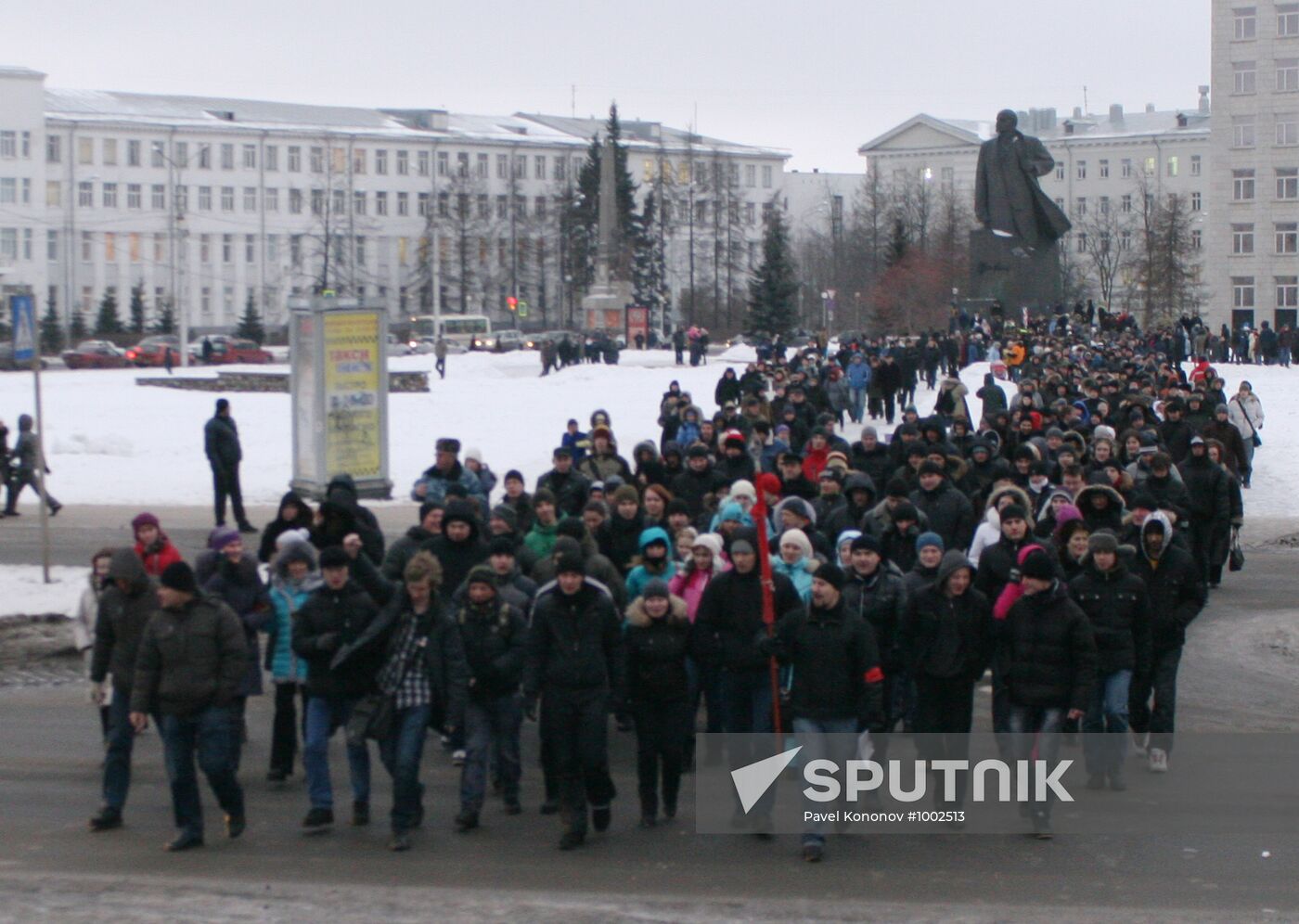 Rally in Archangelsk protests election fraud