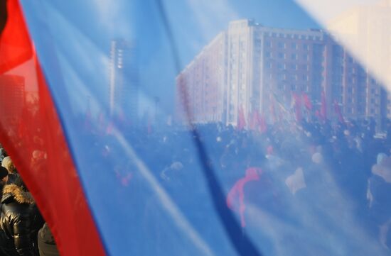 Rally in Novosibirsk protests election fraud