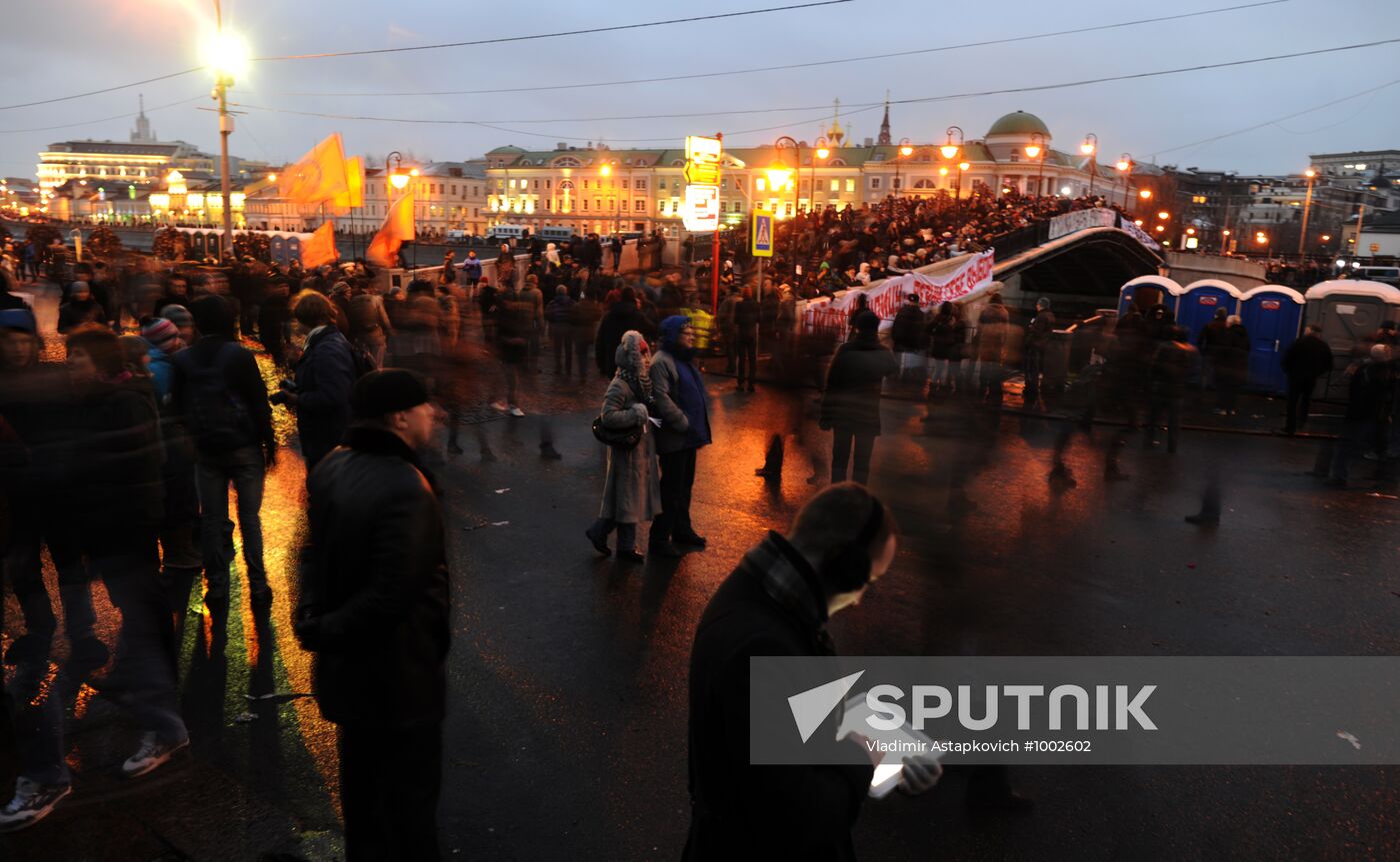 Rally "For Fair Elections" on Bolotnaya Square