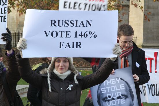 Protest rally in London