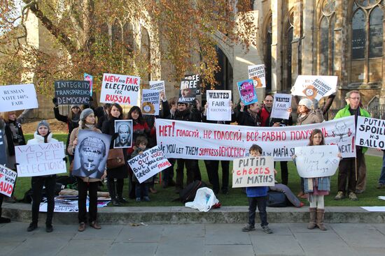 Protest rally in London