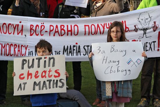 Protest rally in London