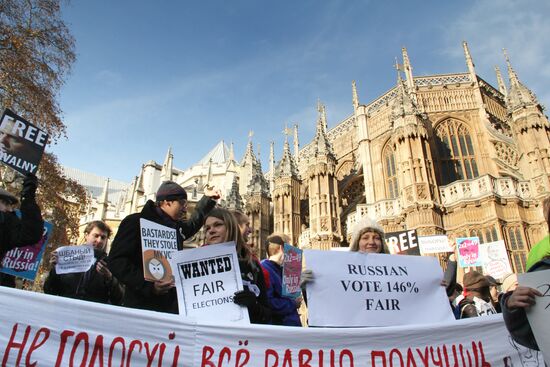 Protest rally in London