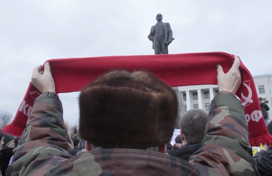 Rally in Pskov protests election fraud