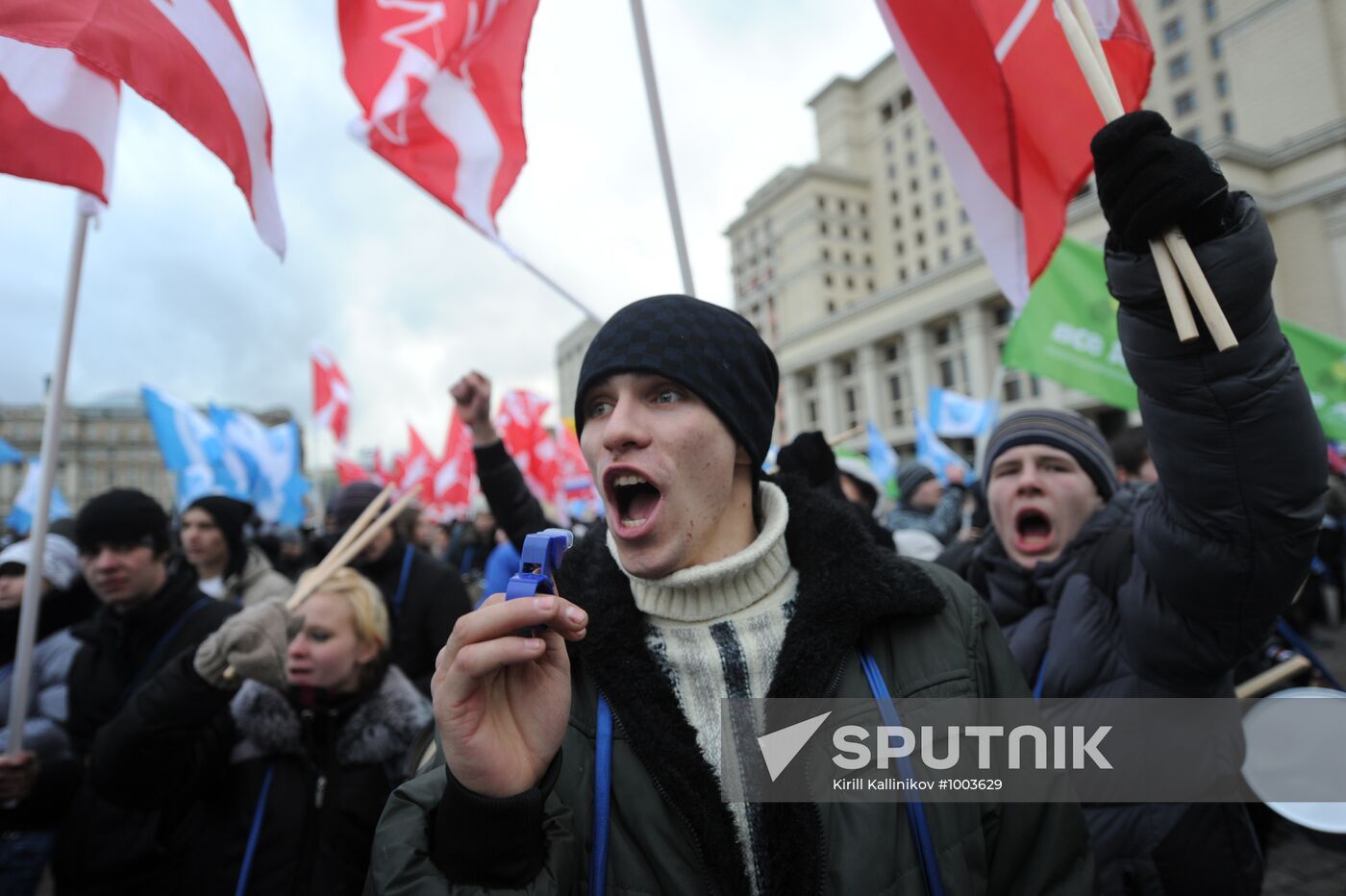Rally in support of Dmitry Medvedev and Vladimir Putin