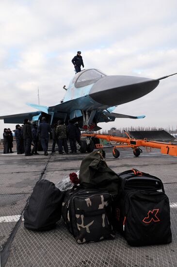 Su-34 bombers arrive from Novosibirsk