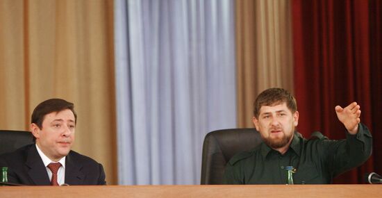 Working visit of Alexander Khloponin to Chechnya