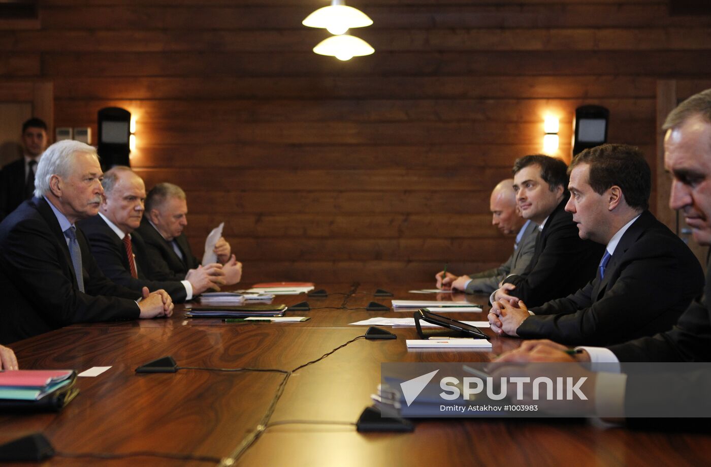 Dmitry Medvedev meets with heads of parties-in-parliament