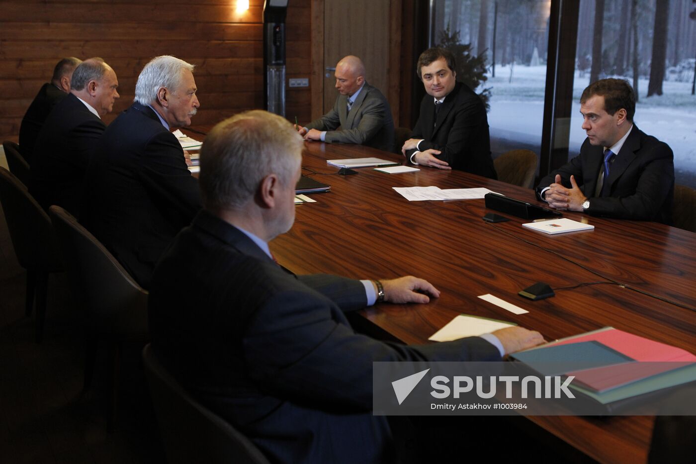 Dmitry Medvedev meets with heads of parties-in-parliament