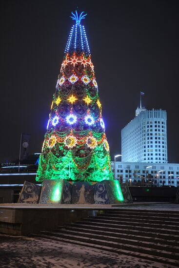 Christmas trees in Moscow