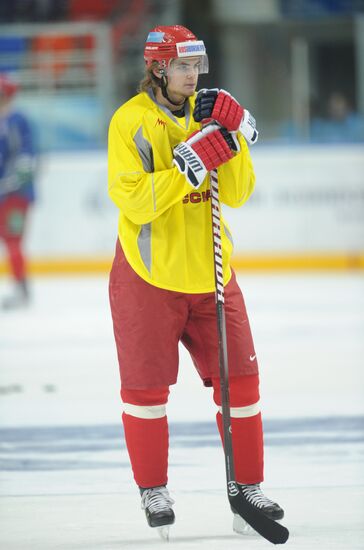 Hockey. Russian national team holds training session