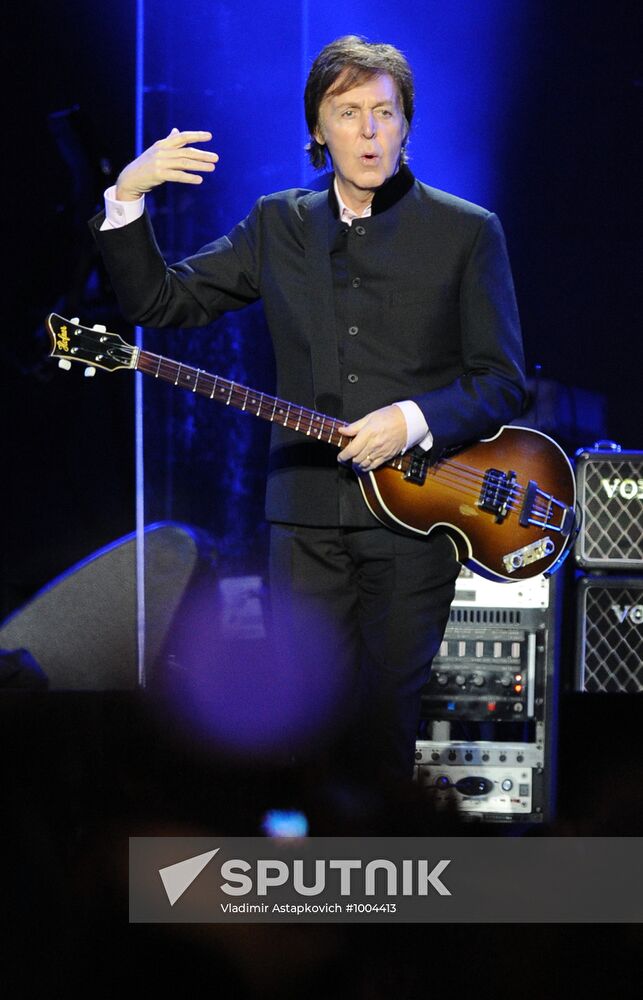Paul McCartney performs live in Moscow