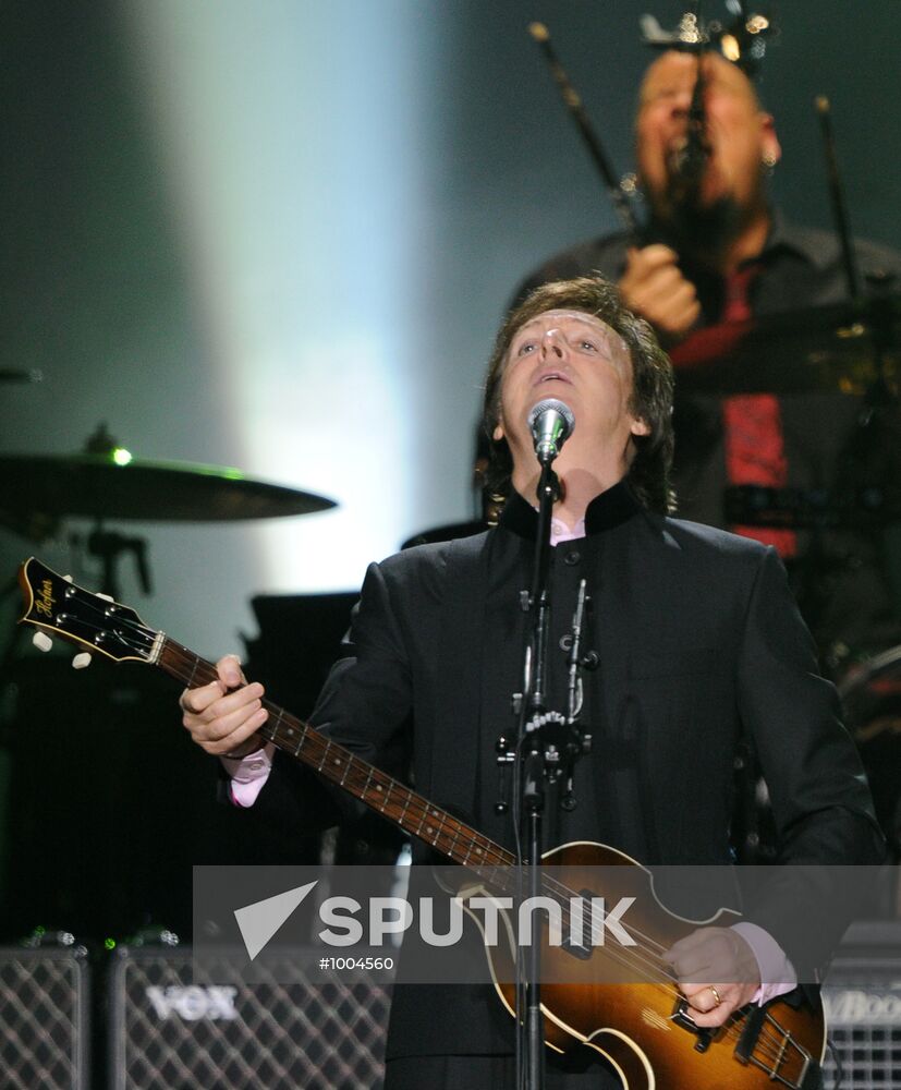 Paul McCartney performs live in Moscow