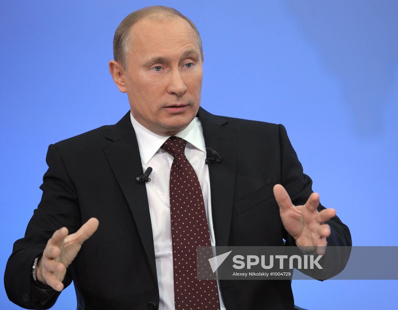 "A Conversation with Vladimir Putin. Continued" live broadcast