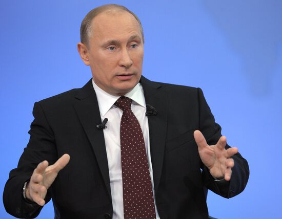 "A Conversation with Vladimir Putin. Continued" live broadcast