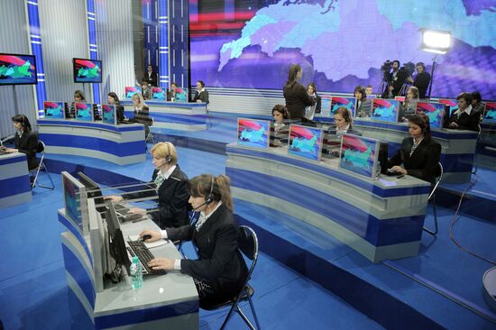 "A Conversation with Vladimir Putin. Continued" live broadcast