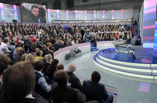 "A Conversation with Vladimir Putin. Continued" live broadcast