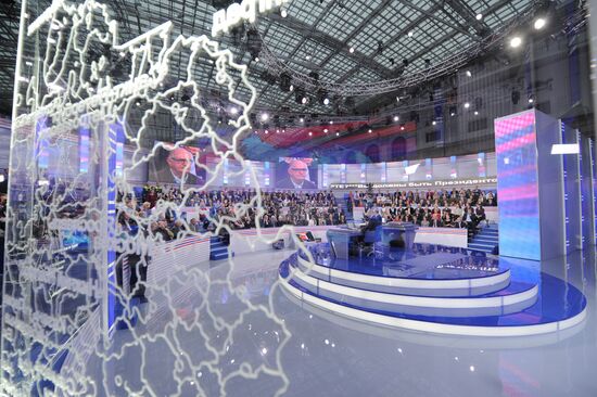 "A Conversation with Vladimir Putin. Continued" live broadcast