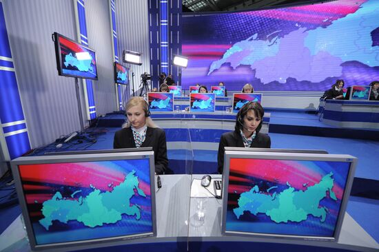 "A Conversation with Vladimir Putin. Continued" live broadcast