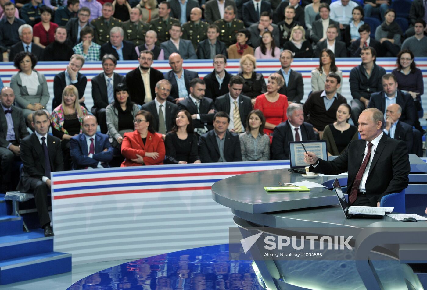 "A Conversation with Vladimir Putin. Continued" live broadcast