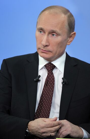 "A Conversation with Vladimir Putin. Continued" live broadcast