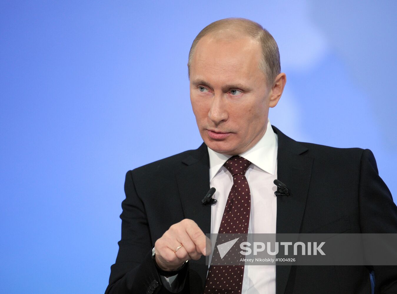"A Conversation with Vladimir Putin. Continued" live broadcast