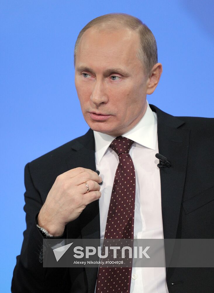 "A Conversation with Vladimir Putin. Continued" live broadcast