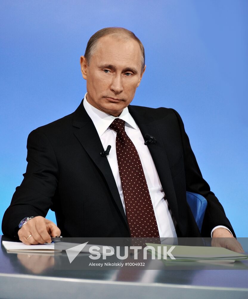"A Conversation with Vladimir Putin. Continued" live broadcast
