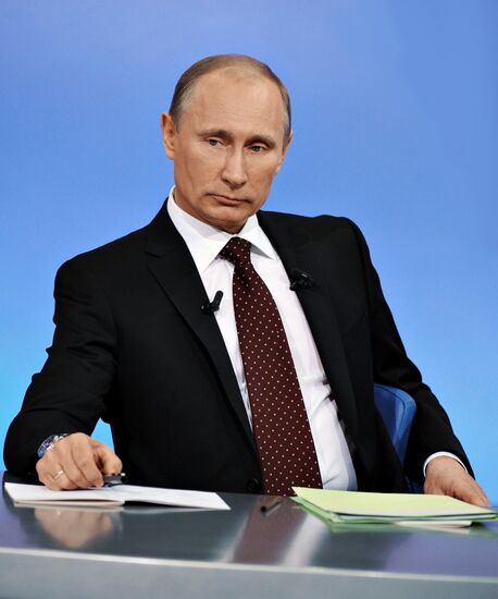 "A Conversation with Vladimir Putin. Continued" live broadcast