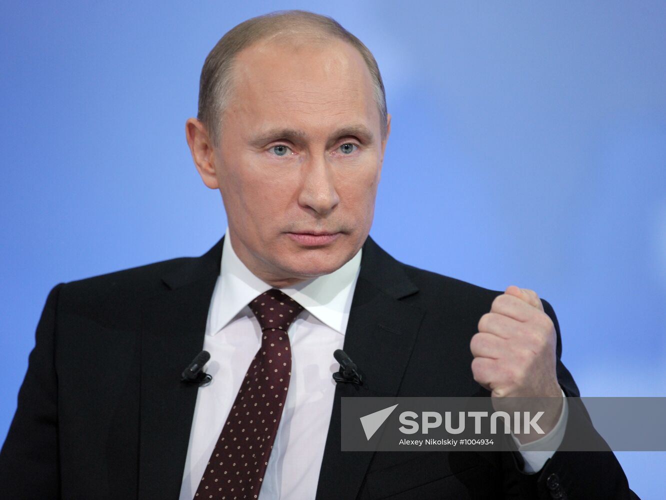 "A Conversation with Vladimir Putin. Continued" live broadcast