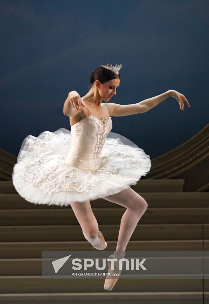 The Sleeping Beauty ballet. Rehearsal at Mikhailovsky Theatre