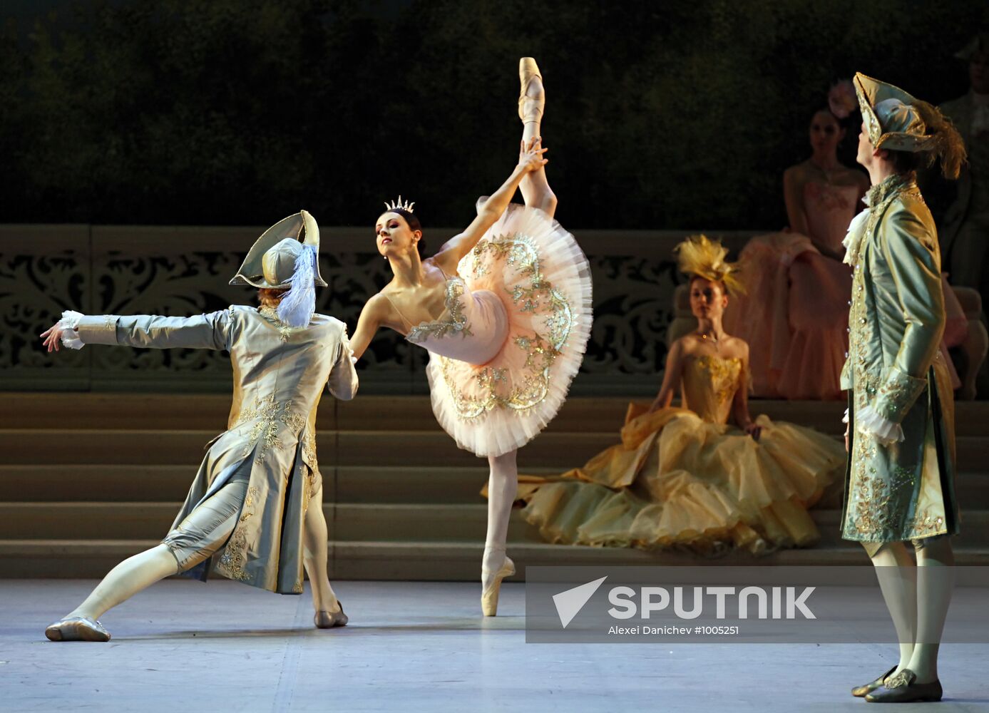 The Sleeping Beauty ballet. Rehearsal at Mikhailovsky Theatre