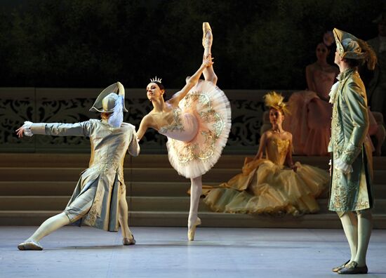 The Sleeping Beauty ballet. Rehearsal at Mikhailovsky Theatre